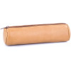 photo-Trousse - Scolaire - Marron caramel - Rond - Cuir - 21x6 cm - Oxford