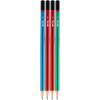 photo-Lot de 4 crayons graphite - HB - Scolaire - Dessin - Corps en bois - Rotring