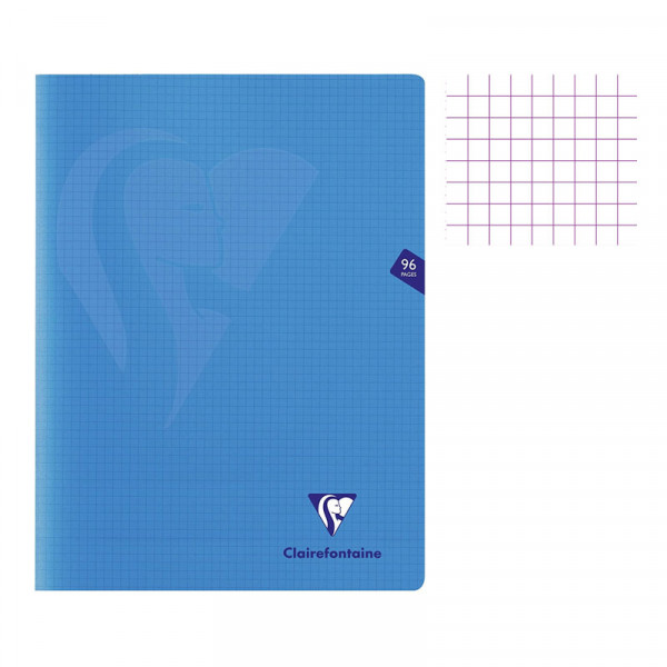 photo-Cahier - 24x32(cm) - Petits carreaux - 96 pages - couverture en polypro - sans spirale - Clairefontaine - Mimesys