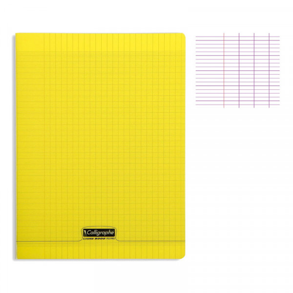 photo-Cahier - 24x32(cm) - Grands carreaux - 48 pages - couverture en polypro - sans spirale - Clairefontaine - Calligraphe