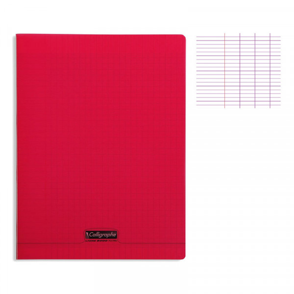 photo-Cahier - 24x32(cm) - Grands carreaux - 140 pages - couverture en polypro - sans spirale - Clairefontaine - Calligraphe