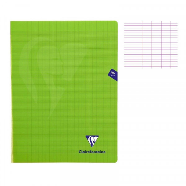 photo-Cahier - 24x32(cm) - Grands carreaux - 96 pages - couverture en polypro - sans spirale - Clairefontaine - Mimesys