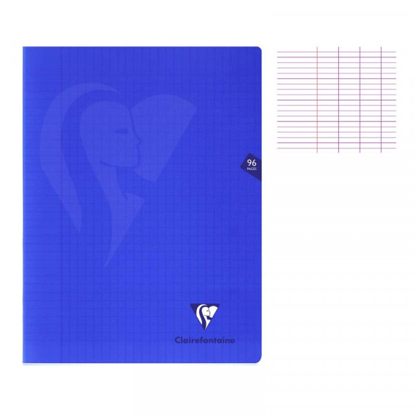 photo-Cahier - 24x32(cm) - Grands carreaux - 96 pages - couverture en polypro - sans spirale - Clairefontaine - Mimesys