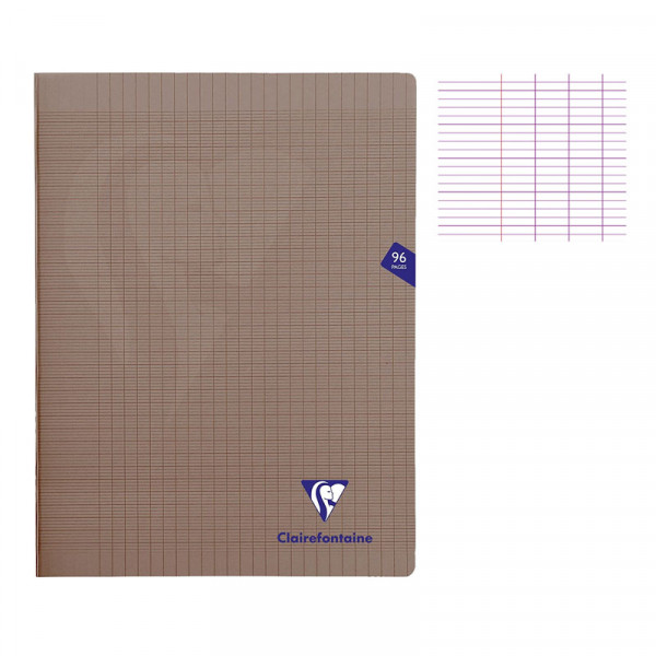 photo-Cahier - 24x32(cm) - Grands carreaux - 96 pages - couverture en polypro - sans spirale - Clairefontaine - Mimesys