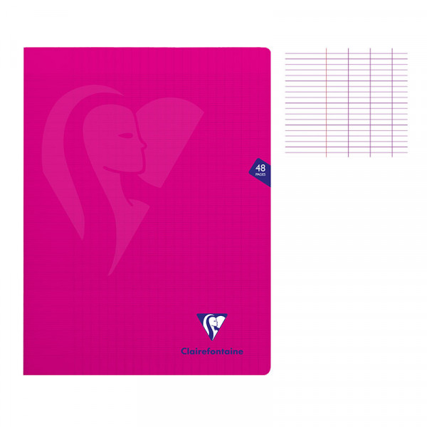 photo-Cahier - 24x32(cm) - Grands carreaux - 48 pages - couverture en polypro - sans spirale - Clairefontaine - Mimesys