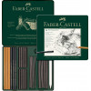 Boîte de 24 fusains secs et naturels - Pitt Charcoal - Faber-Castell