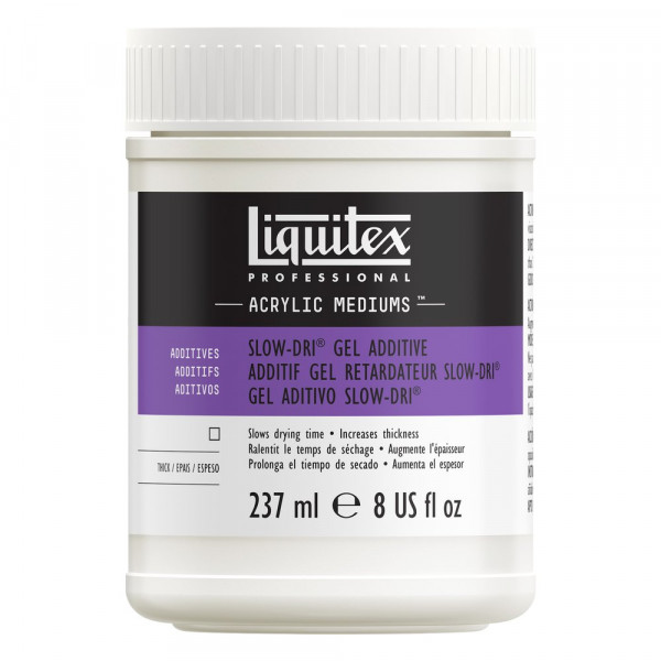 photo-Additif fluide retardateur - Slow-Dri - Médium - Peinture acrylique - Liquitex - 237ml