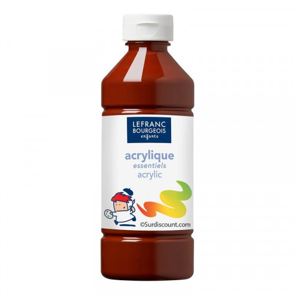 10 flacons peinture acrylique - 500ml - Assortiment - Lefranc & Bourgeois