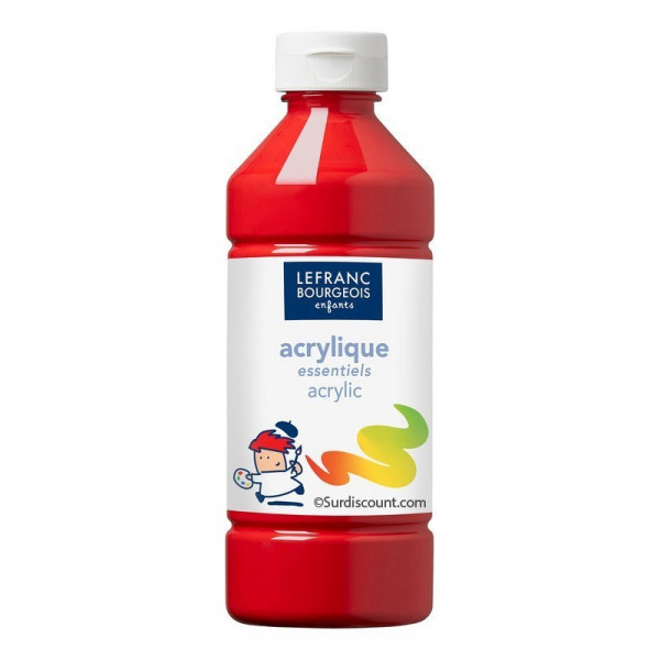 10 flacons peinture acrylique - 500ml - Assortiment - Lefranc & Bourgeois