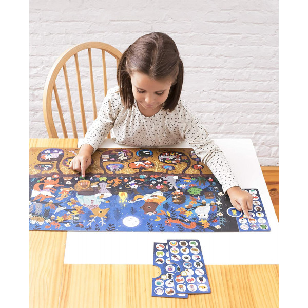 Puzzle - Enfant - 104 pièces - Thème la forêt - Apli Kids