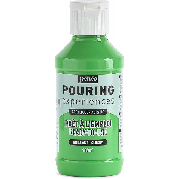 photo-Peinture acrylique - Pouring - Pébéo - Vert lumière - 118 ml