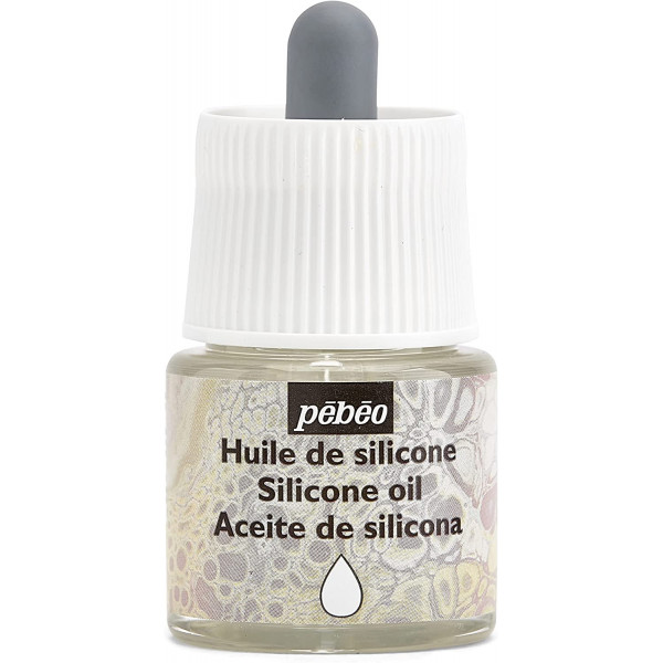 photo-Huile de silicone - Pébéo - Transparent - Flacon de 45 ml