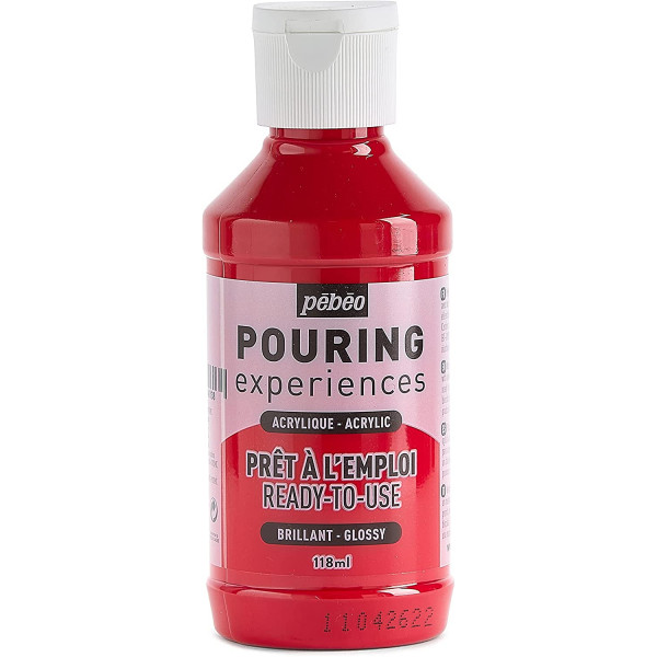 Peinture acrylique - Pouring - Pébéo - 6 flacons - 118ml - Assortiment couleurs