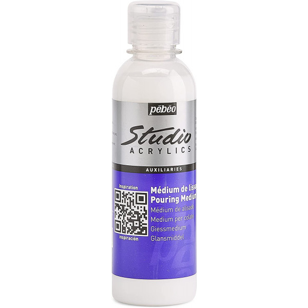 photo-Médium de lissage - Peinture acrylique - Pébéo Studio Acrylics - 250 ml