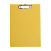 Porte-bloc plastifié - format A4 - jaune - MAUM | Surdiscount