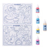 Kit peinture pour fenêtres - 4 couleurs - Motifs - Assortiment - Lefranc Bourgeois
