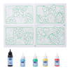 Kit peinture pour fenêtres - 4 couleurs - Motifs - Assortiment - Lefranc Bourgeois
