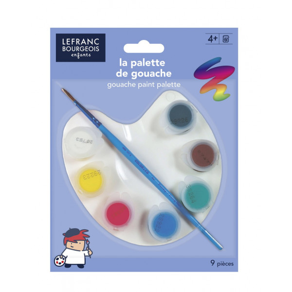 Lot De 6 Pots De Gouache Pailletée Lefranc Bourgeois - Peinture Pour Enfants