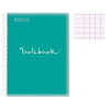 Cahier - A4 (21x29,7cm) - Grands carreaux - 160 pages - couverture en polypro turquoise - à spirale - Notebook Miquelrius