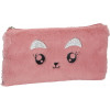 photo-Trousse - Plate - Rectangulaire - Fourrure - Rose - 22 x 12 cm