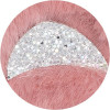 Trousse - Plate - Rectangulaire - Fourrure - Rose - 22 x 12 cm