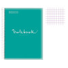 Cahier - A4 (21x29,7cm) - Petits carreaux - 240 pages - couverture en polypro turquoise - à spirale - Notebook Miquelrius