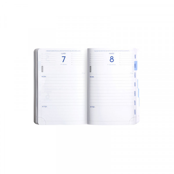 Agenda - 2026/2027 - Scolaire - Noir - 1jour par page - Septembre à septembre