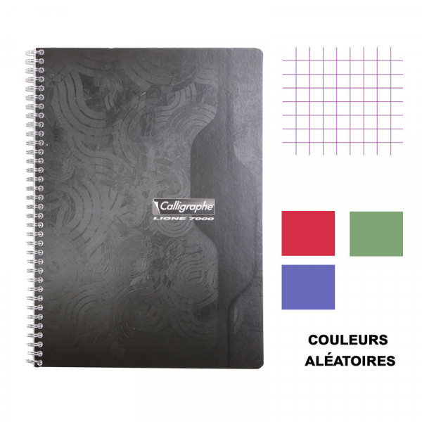 Cahier - A4 (21x29,7cm) - Petits carreaux - 100 pages - couverture en carton - à spirale - Clairefontaine - Calligraphe