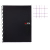 Cahier - A4 (21x29,7cm) - Petits carreaux - 150 pages - couverture en polypro noir - à spirale - Miquelrius | Surdiscount