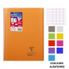 Cahier - A4 (21x29,7cm) - Grands carreaux - 160 pages - couverture en polypro - à spirale - Clairefontaine - Koverbook