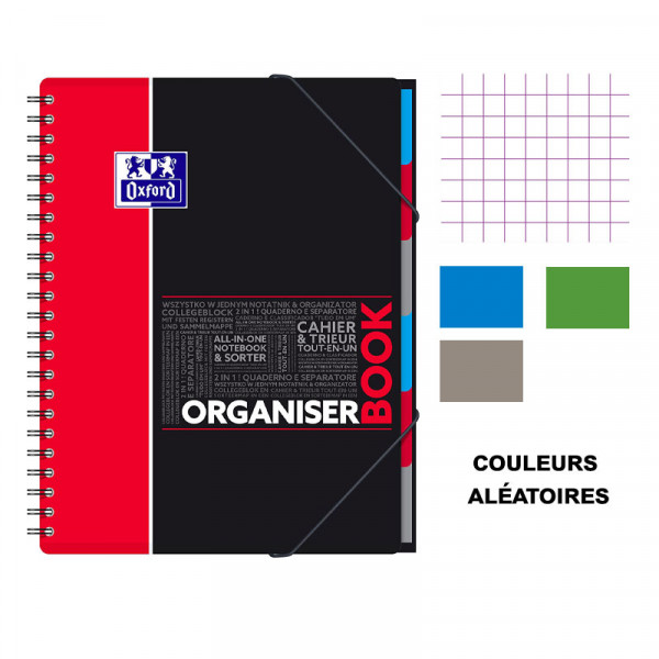 Cahier - A4 (21x29,7cm) - Petits carreaux - 160 pages - couverture en polypro - à spirale - Oxford | Surdiscount