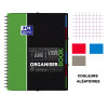Cahier - A4 (21x29,7cm) - Petits carreaux - 160 pages - couverture en polypro - à spirale - Oxford
