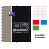 Cahier - A4 (21x29,7cm) - Grands carreaux - 160 pages - couverture en polypro - à spirale - Oxford