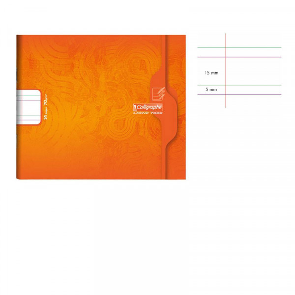 Cahier - 17x14,7(cm) - DL 5mm - 24 pages - couverture en carton - sans spirale - Clairefontaine - Calligraphe | Surdiscount