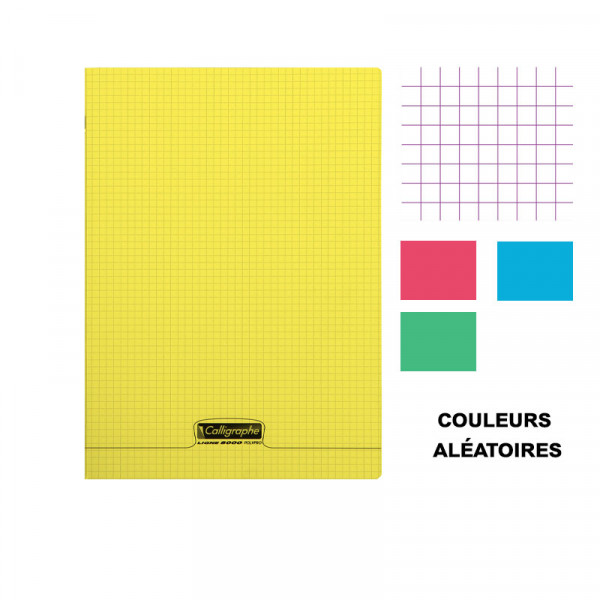Cahier - 17x22(cm) - Petits carreaux - 96 pages - couverture en polypro - sans spirale - Clairefontaine - Calligraphe