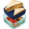 Boîte à déjeuner et goûter - Plastique - Bleu - 2 compartiments - 1,4 L - 15 x 17 cm -Maped