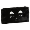 photo-Trousse - Plate - Rectangulaire - Fourrure - Noir - 22 x 12 cm