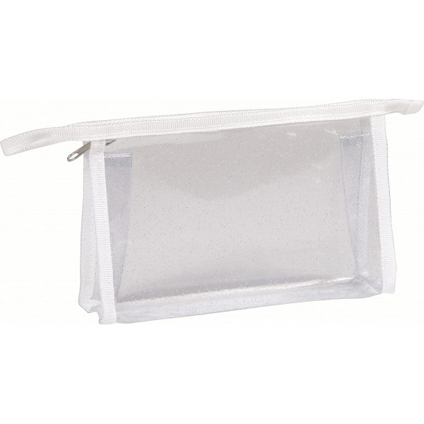 photo-Trousse - Rectangulaire - Paillettes - Plastique - Transparente - 22 x 4 x 14 cm