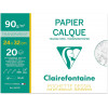 photo-Papier Calque A4 + 24 x32 cm 20 feuilles 90g Clairefontaine