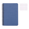 photo-Carnet - 9x14 cm - Petits carreaux - 100 pages - Couverture bleu - Spirale