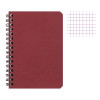 photo-Carnet - 9x14 cm - Petits carreaux - 100 pages - Couverture rouge - Spirale