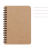 photo-Carnet - 9x14 cm - Lignes - 100 pages - Couverture marron - Spirale