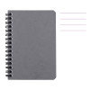 photo-Carnet - A5 - 14,8x21cm - Lignes - 100 pages - Couverture gris - Spirale