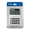 photo-Calculatrice de bureau - 8 chiffres - Blanc et gris - Piles et solaire - Milan