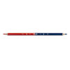 photo-Lot de 2 crayons de couleur - Double pointe - Rouge et bleu - Milan