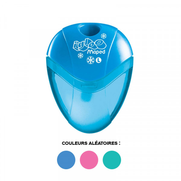 photo-Taille-crayon - 1 trou - Avec réservoir - Spécial gaucher - Igloo - Maped