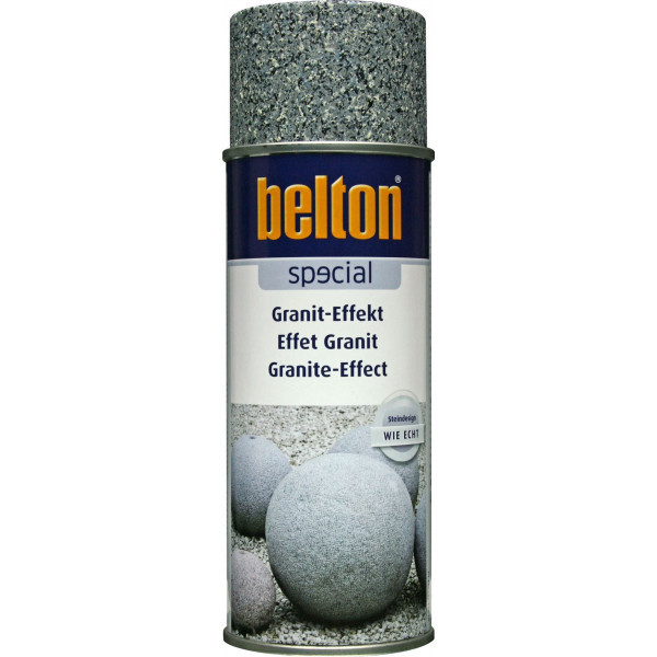 photo-Bombe de peinture effet granit gris Belton 400ml