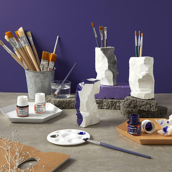 Peinture pour céramique - Bleu lavande - Pébéo - Ceramic - 45ml