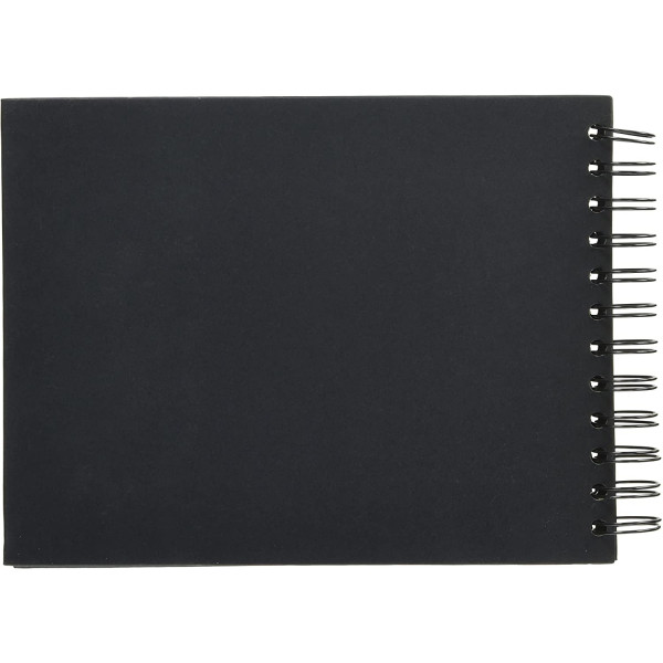 Album à personnaliser - Noir - 21 x 16 cm - Spirale - Papier épais - Clairefontaine