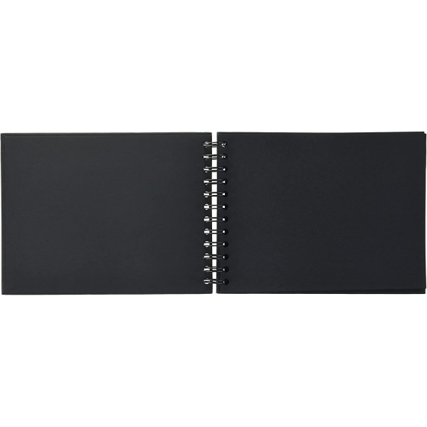 Album à personnaliser - Noir - 21 x 16 cm - Spirale - Papier épais - Clairefontaine